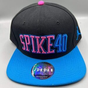 Air‎ Jordan Hat Men Black Blue Embroidered Jumpman Spike 40 Snap Back Cap